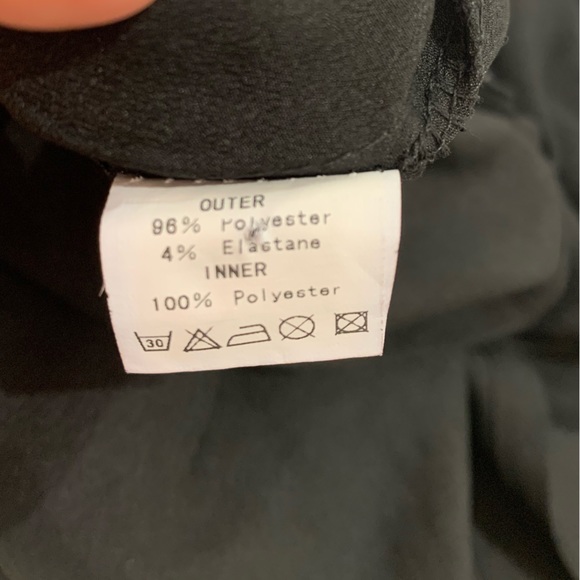 Angel Eye of London Mini Dress, Black, Pleated Waist (M/L), Beaded Sleeveless - Picture 6 of 7